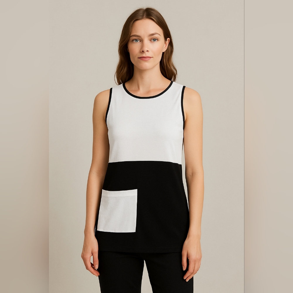 W By Worth Sleeveless Contemporary Shirt Size XS